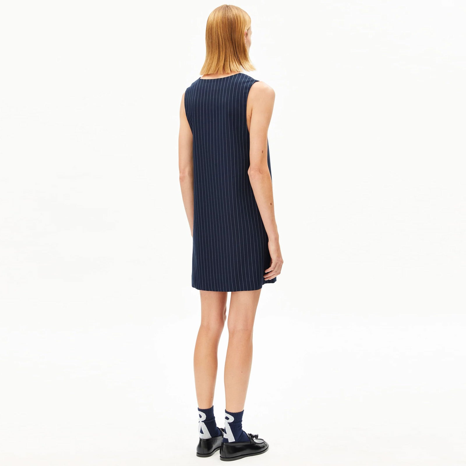 Pinaafo Striped Dress night sky/white Armedangels