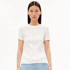 Pointelle T-Shirt white Armedangels