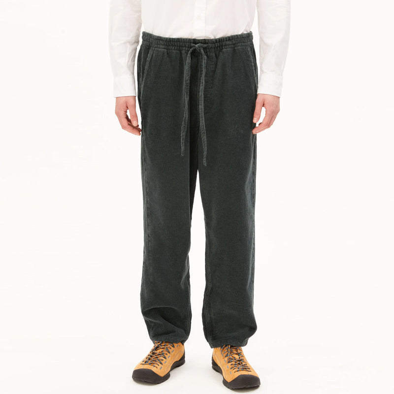 Pull On Corduroy Tapered Pants space steel