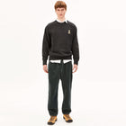 Pull On Corduroy Tapered Pants space steel