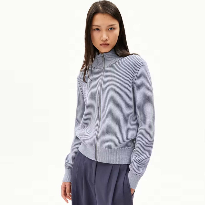 Rebeccaa Vanise Zip Cardigan misty morning