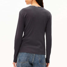 Rib Button Longsleeve dark steel