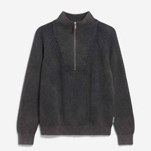 Ronyiaas GMT Dye Half Zip Jumper black Armedangels