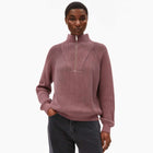 Ronyiaas GMT Dye Half Zip Jumper dark cranberry Armedangels