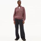 Ronyiaas GMT Dye Half Zip Jumper dark cranberry Armedangels