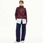 Ronyiaas GMT Dye Half Zip Jumper dark cranberry Armedangels