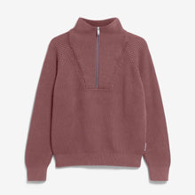 Ronyiaas GMT Dye Half Zip Jumper dark cranberry Armedangels