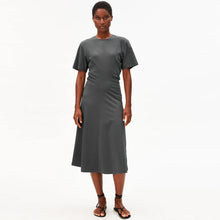 Short Sleeve Jersey Midi Dress space steel