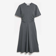 Short Sleeve Jersey Midi Dress space steel