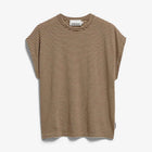 Slub Jersey Stripe T-Shirt sand stone/dried palm Armedangels