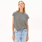 Slub Jersey Stripe Tee black/oatmilk