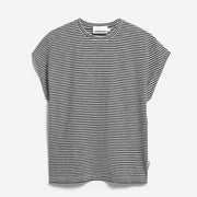 Slub Jersey Stripe Tee black/oatmilk