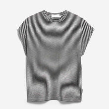 Slub Jersey Stripe Tee black/oatmilk