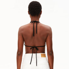 Stripe Bikini Knit Top undyed black Armedangels