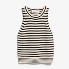 Stripe Knit Top undyed black Armedangels
