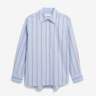 Stripe Loose Shirt Blouse morning sky/mars red Armedangels