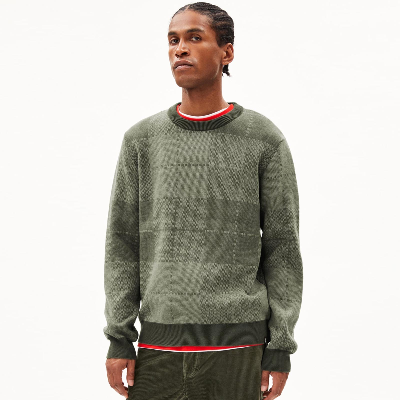 Ternaa Pullover light carbon green-cool sage