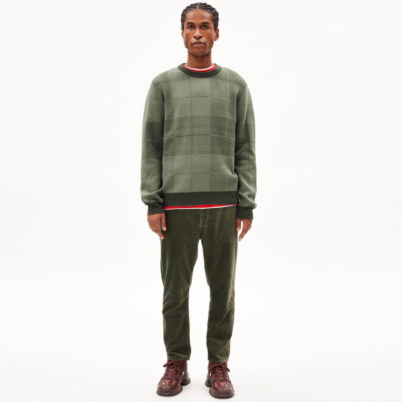 Ternaa Pullover light carbon green-cool sage