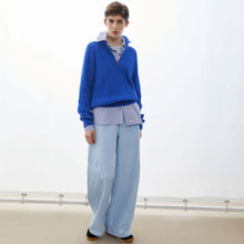 Troyer Vanisé Knit Sweater dynamo blue/light dynamo blue