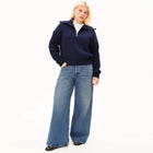 Troyer Vanisé Rib Knit Sweater tinted navy