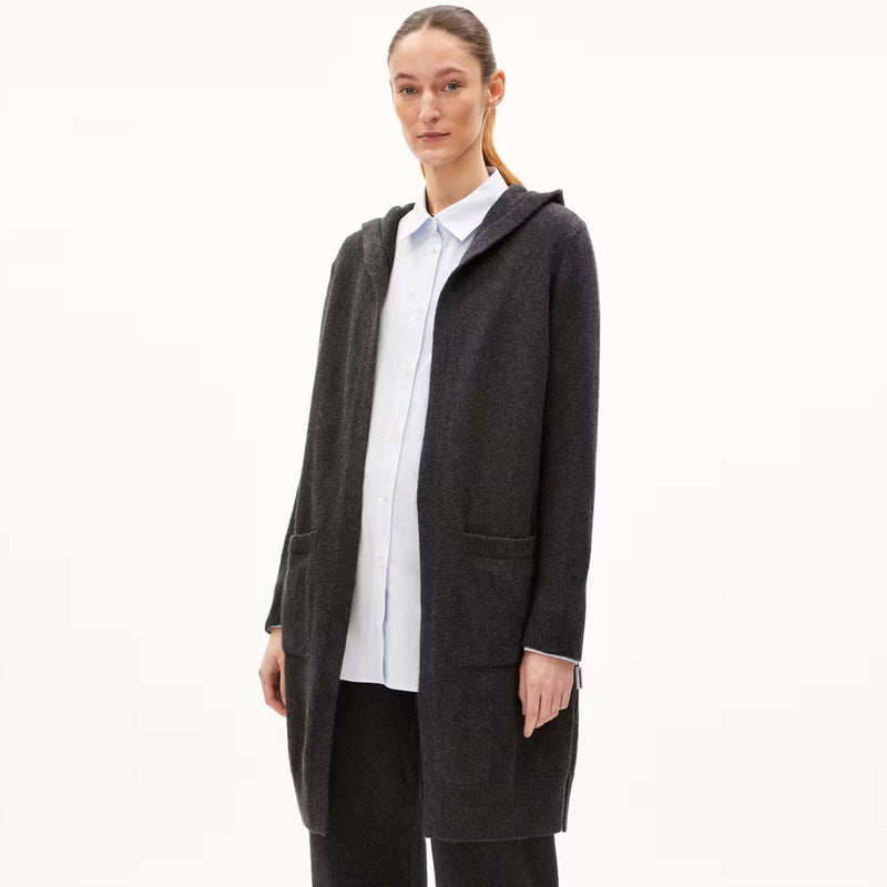 Warmaa Cardigan steel melange