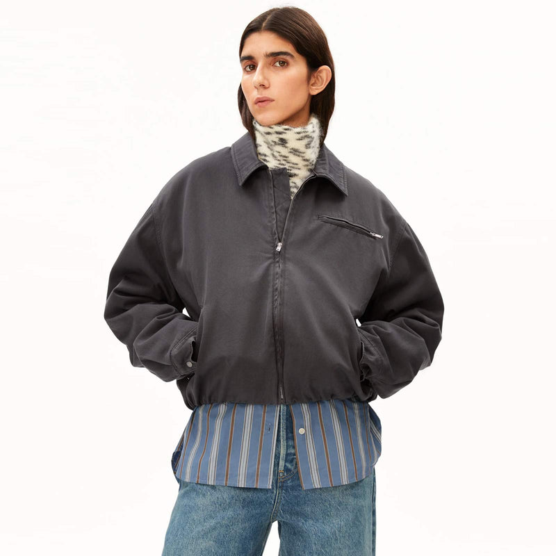 Padded Cotton Iconic Å Jacket dark steel