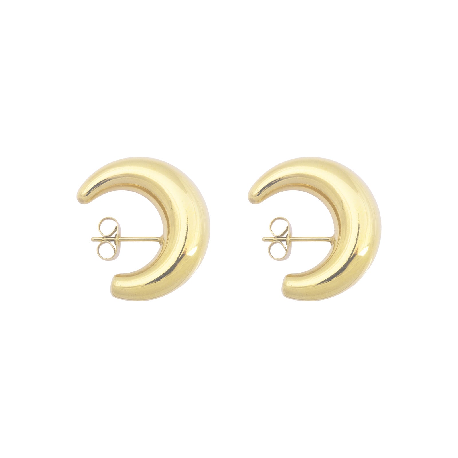 Bold Cuff Earrings gold