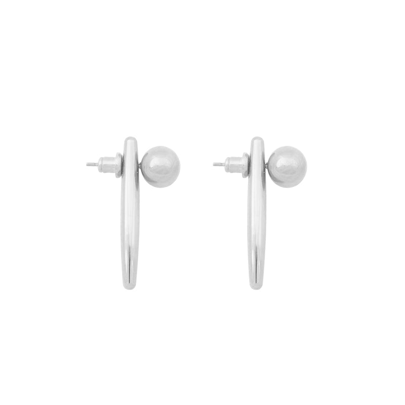Conflicting Earrings silver Bandhu Jewelery
