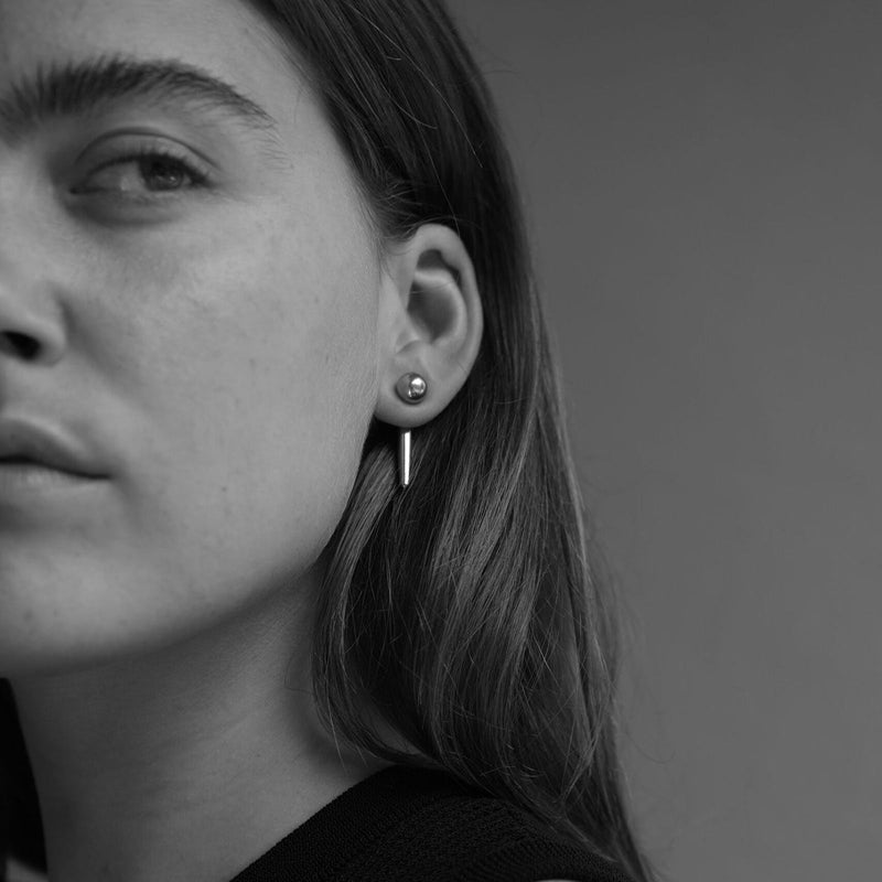 Conflicting Earrings silver Bandhu Jewelery