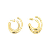 Cutted Earrings gold