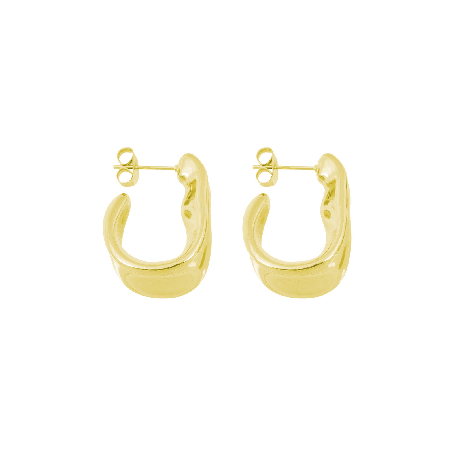 Dent Earrings gold