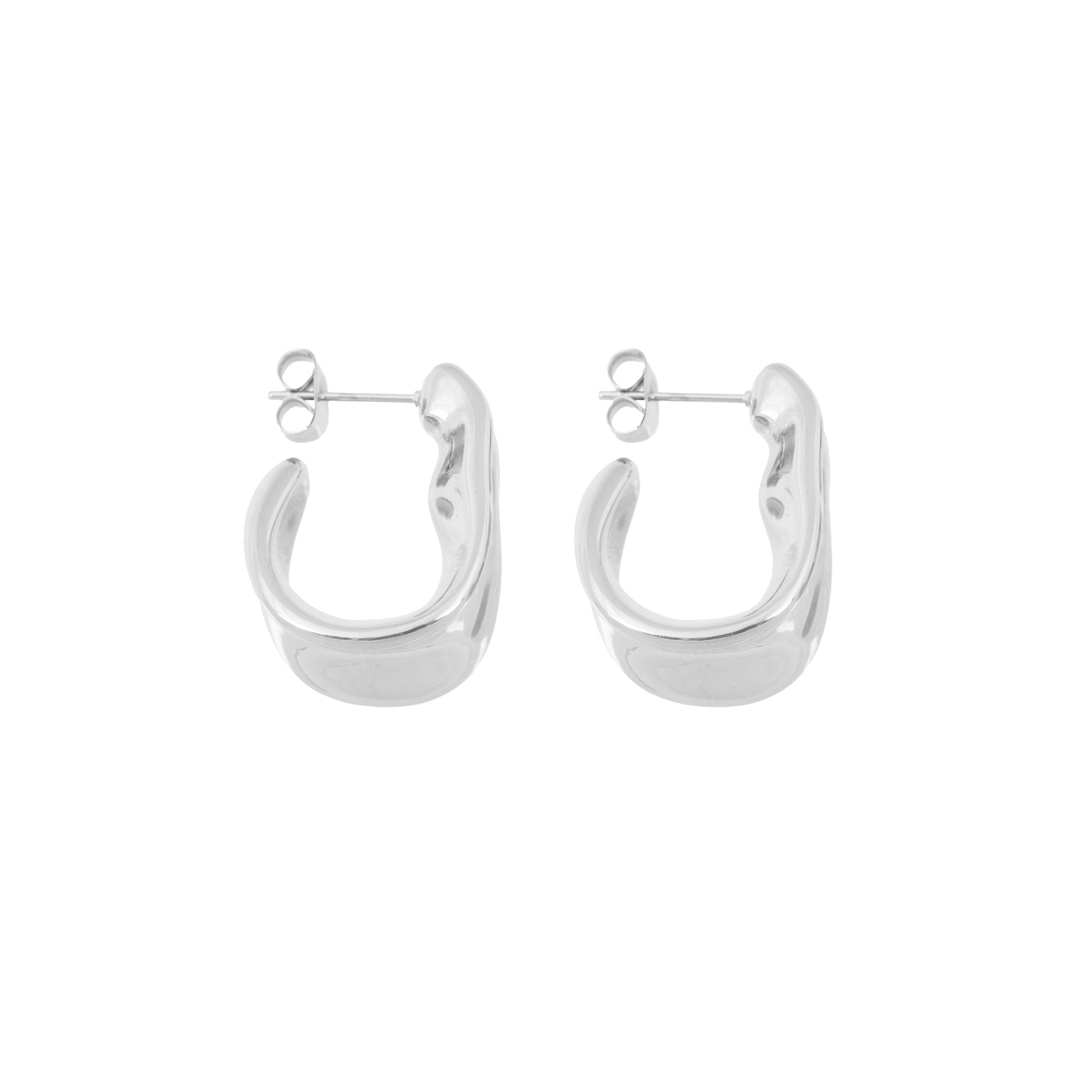 Dent Earrings silver