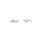 Dot Pin Earrings silver