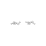 Dot Pin Earrings silver