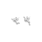 Dot Pin Earrings silver