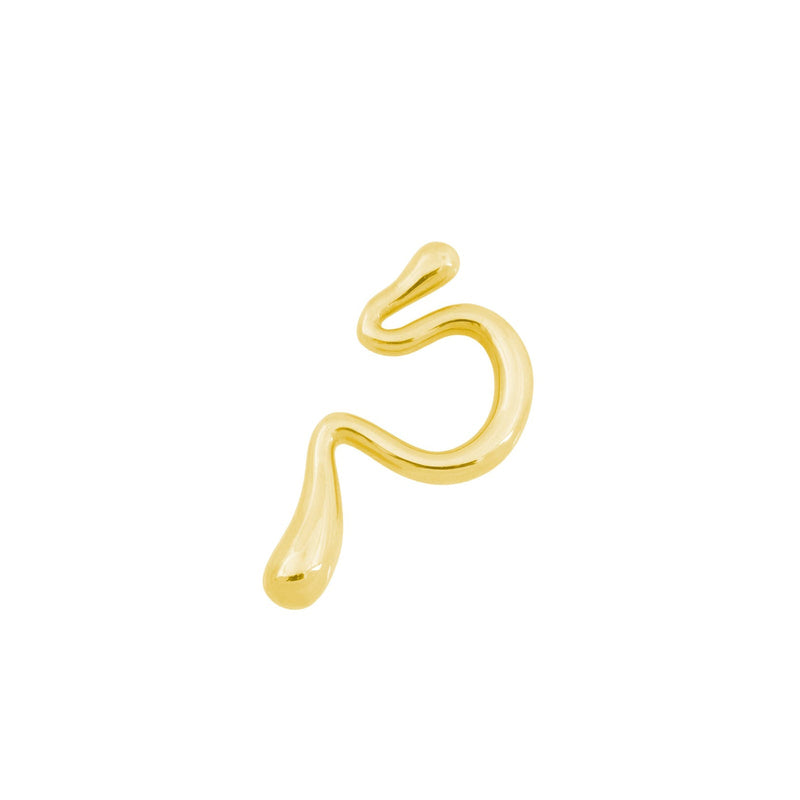 Liquefy Earcuff gold Bandhu Jewelery