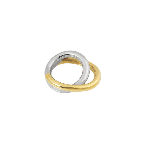 Twotone Ring gold/silver