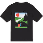 Moon Tee black Bask in the Sun