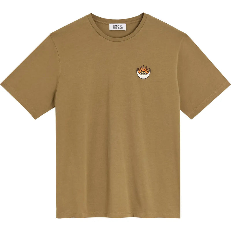 Sunny Moon Tee olive Bask in the Sun