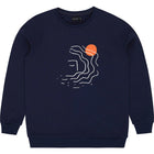 Wavy Face Sweatshirt navy