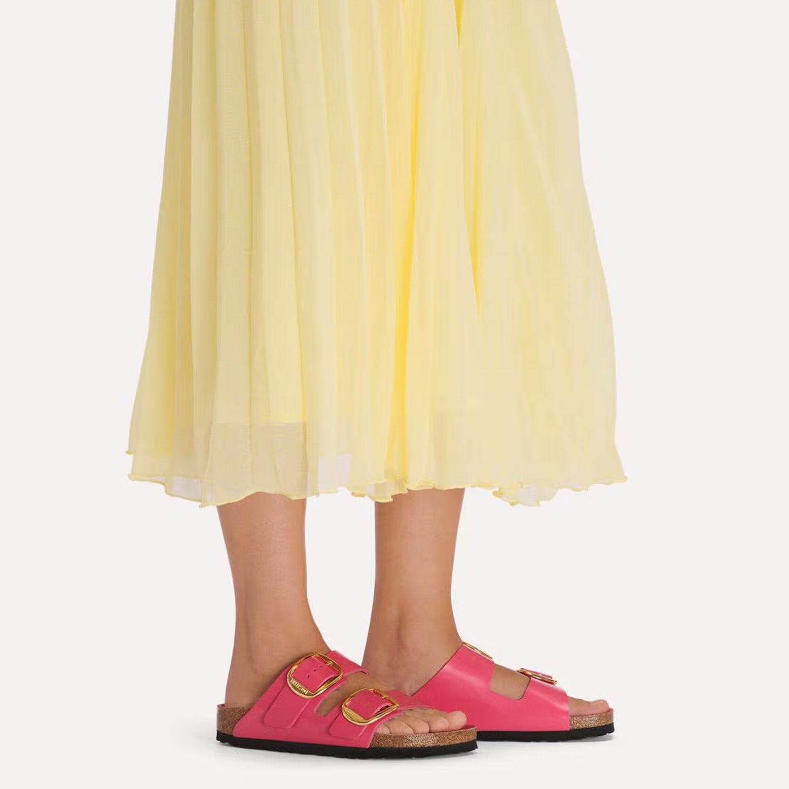 Arizona Big Buckle Narrow Fit High-Shine fuchsia tulip Birkenstock