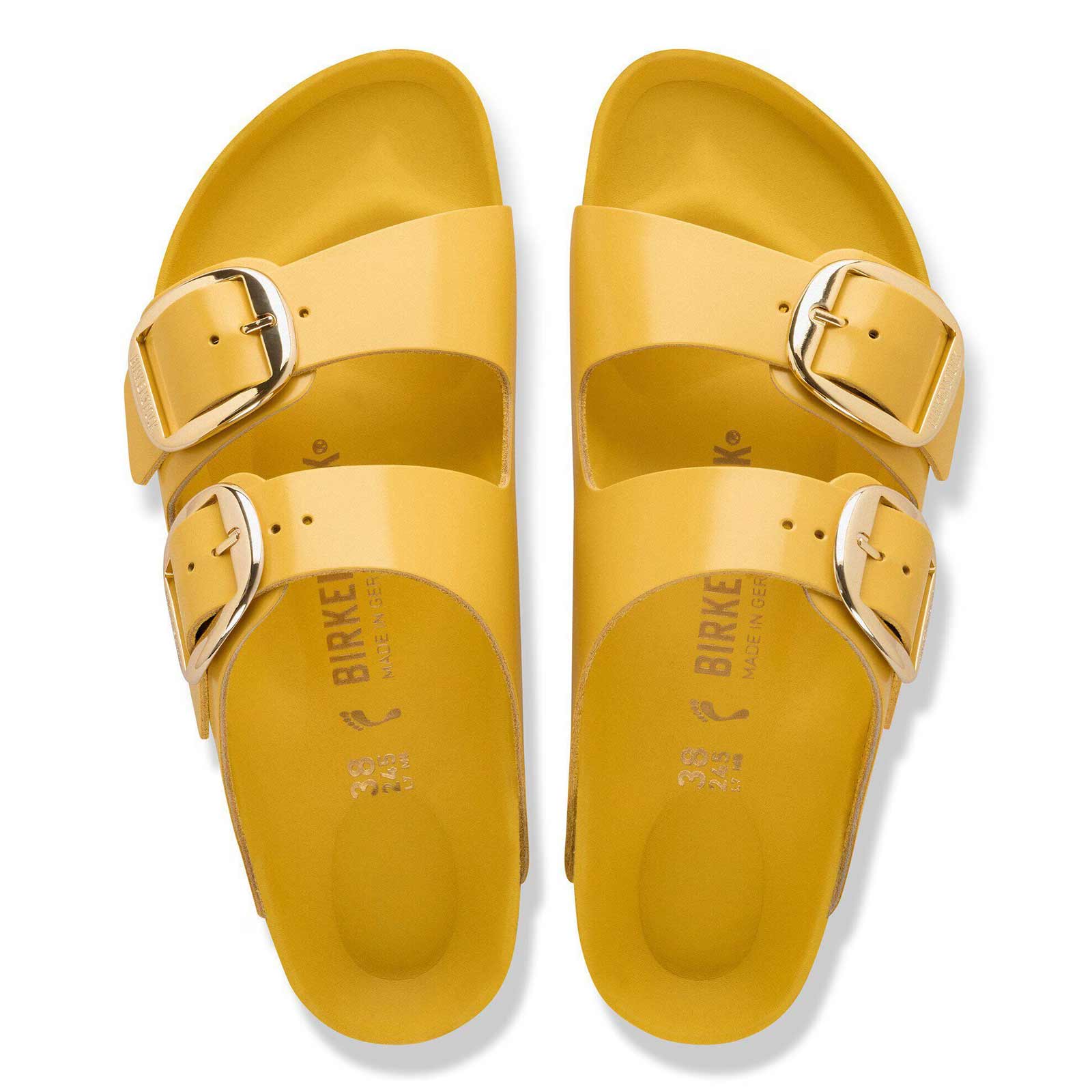 Arizona Big Buckle Narrow Fit High Shine ochre Birkenstock