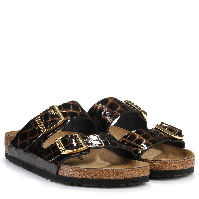 Arizona Emboss Leather Narrow Fit black