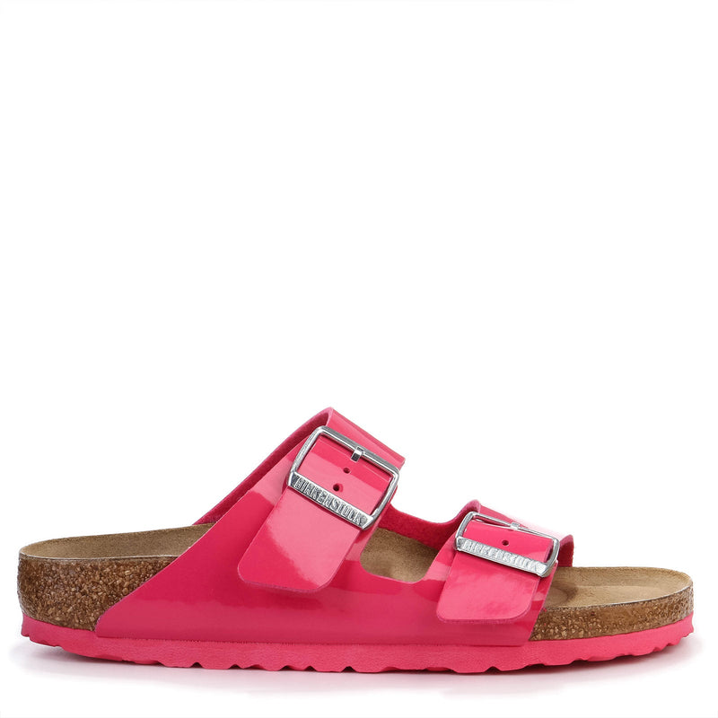 Arizona Narrow Fit patent fuchsia tulip Birkenstock