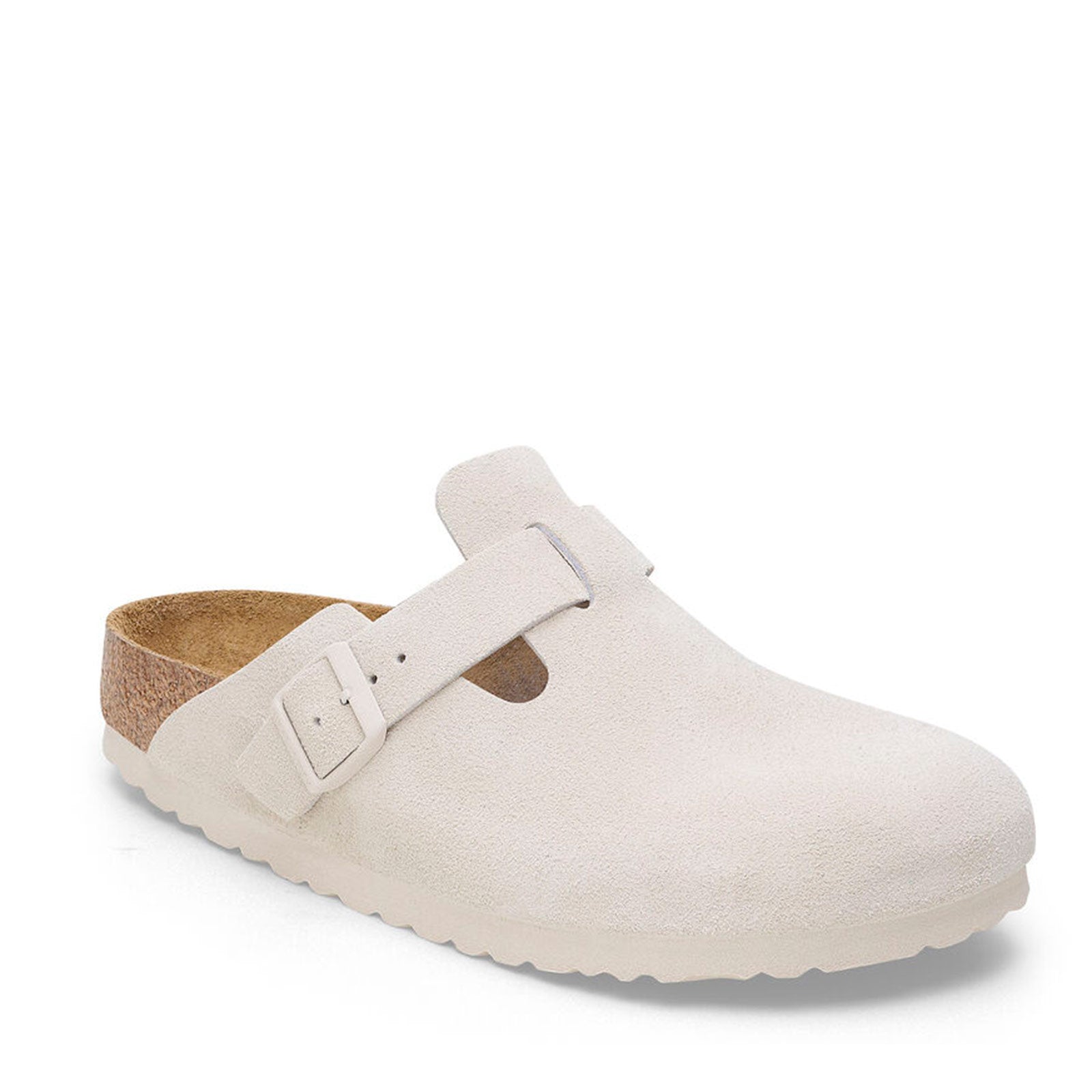 Boston Modern Suede Narrow Fit antique white