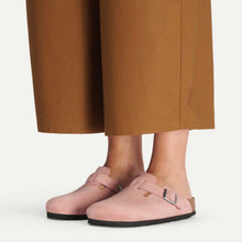 Boston Suede Narrow Fit pink clay Birkenstock