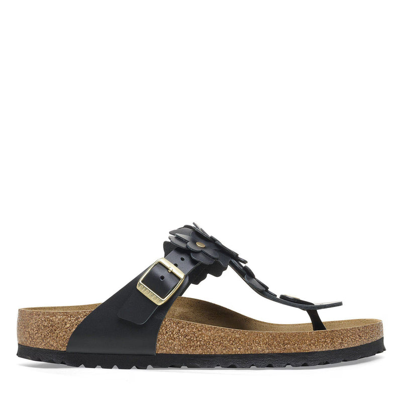Gizeh Narrow Fit Flower Embellishment black Birkenstock
