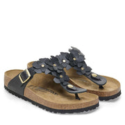 Gizeh Narrow Fit Flower Embellishment black Birkenstock