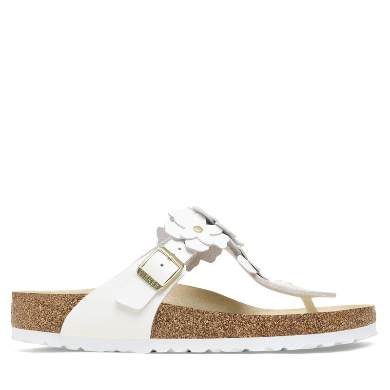 Gizeh Narrow Fit Flower Embellishment white Birkenstock