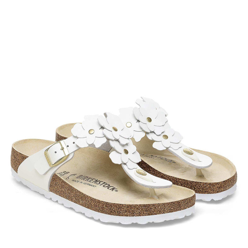 Gizeh Narrow Fit Flower Embellishment white Birkenstock
